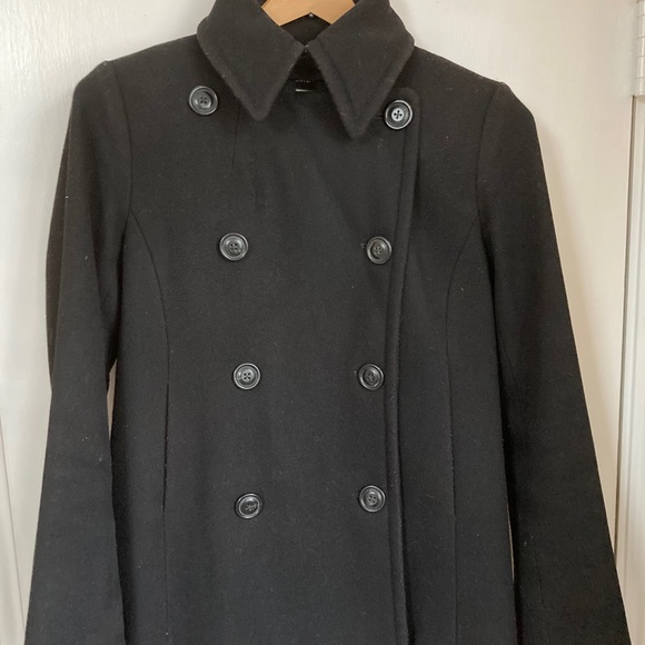 Black J.Crew Pea Coat - Picture 3 of 7
